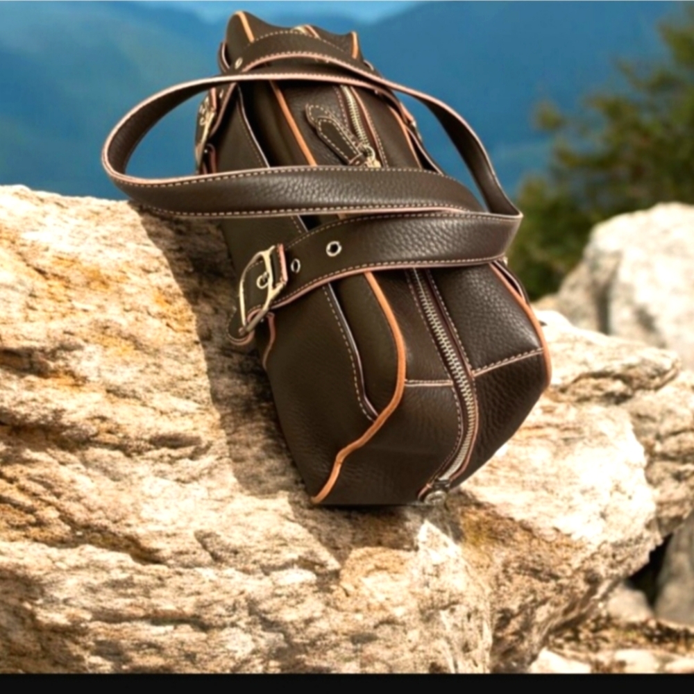Cole Haan Leather Barrel Bag - Picture 1 of 9
